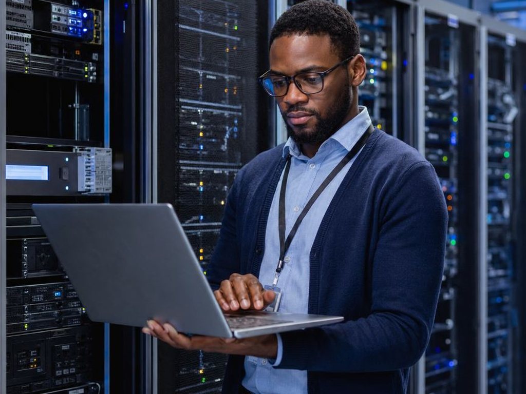 Technology professional working with infrastructure